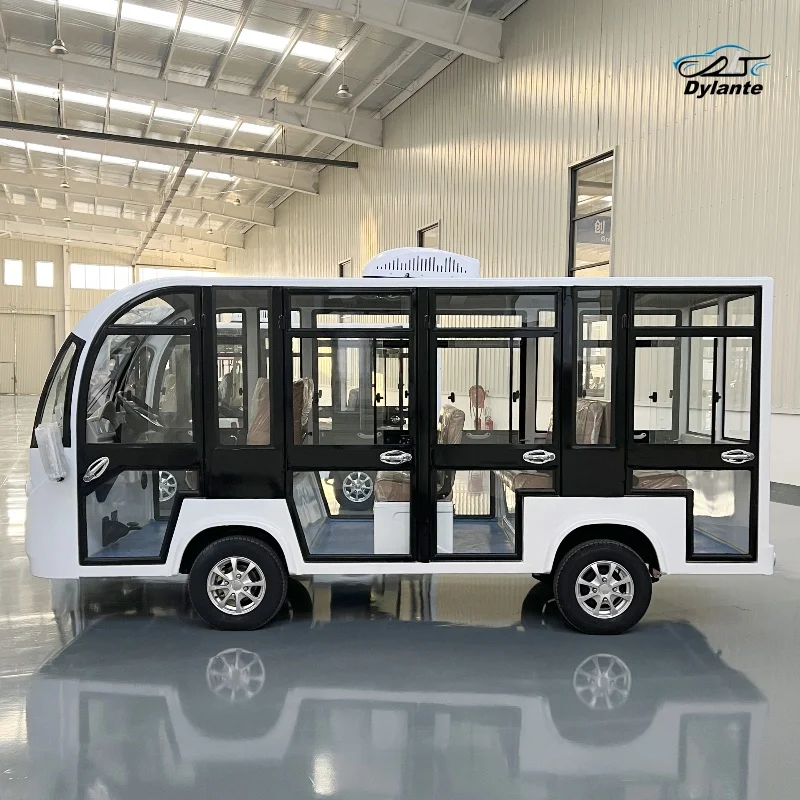 الجملة السعر المنخفض الصين مصنع المنتجات الجديدة 4 عجلة عربة 14 مقاعد حافلة صغيرة كهربائية لمشاهدة معالم المدينة حافلة مكوكية #3