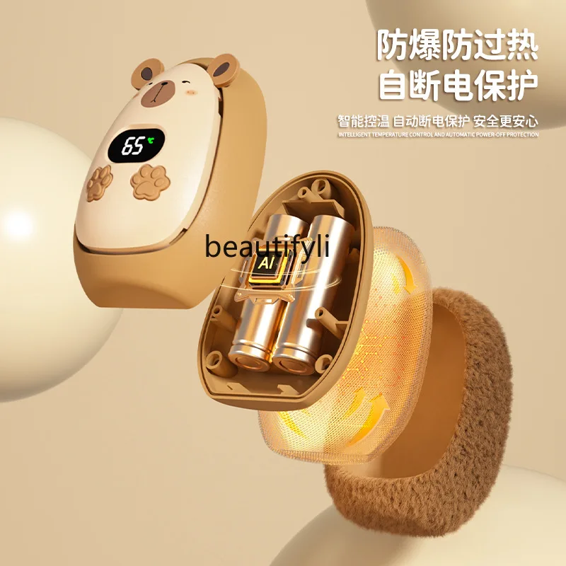 豪華なハンドウォーマーデジタルディスプレイ、ポータブル、充電式ハンドウォーマー