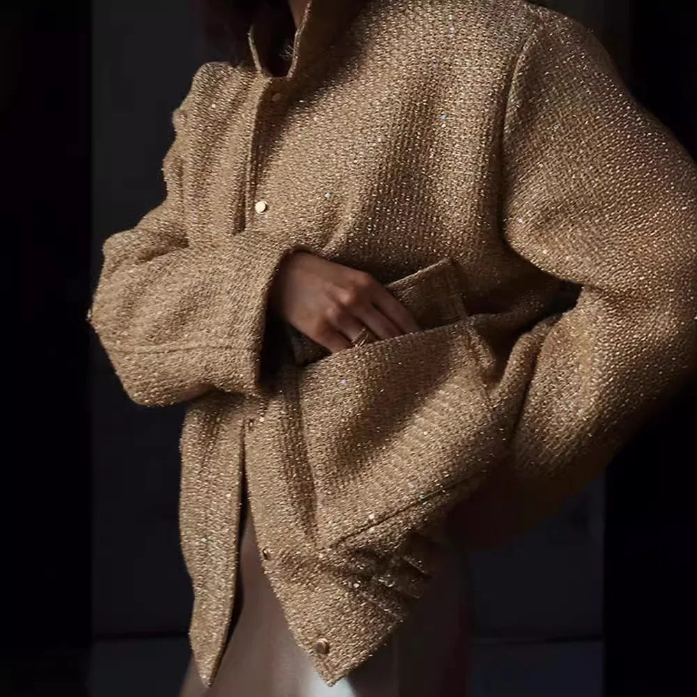 

Женская черная свободная повседневная уличная куртка, удобная и привлекательная