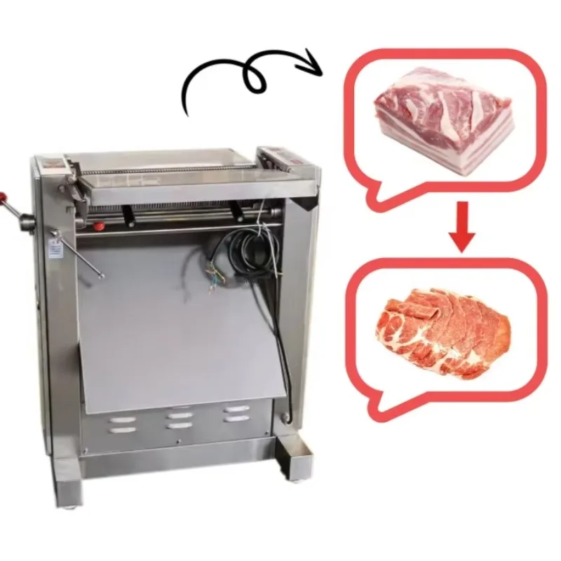 

Automatic meat cutter long slice pork skin slicer pork skin peeling machine beef skin