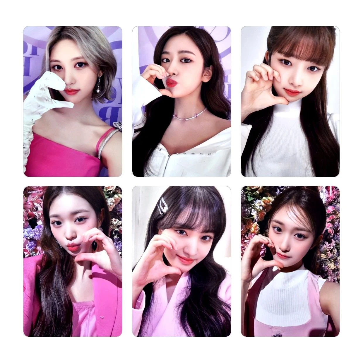 Kpop Group Fu Series 1VE First Fan Concert The Prom Queens Collection Card New Album Photo Printing Card Set