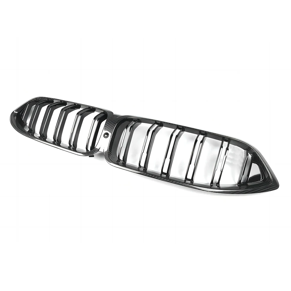 

Для BMW F91 F92 F93 M8 сухая решетка переднего бампера из углеродного волокна 2020-2025 с двойной планкой в стиле почек, автоаксессуар