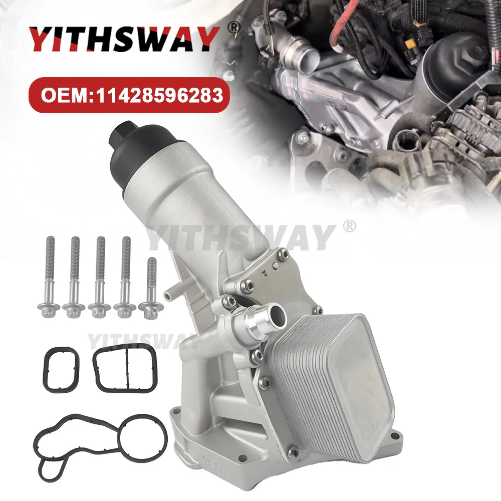 

11428596283 Aluminum Engine Oil Cooler Filter Housing with Gasket for 2016-2022 BMW F20 F10 F30 F34 F26 G20 G02 G12 G32 G30 F11