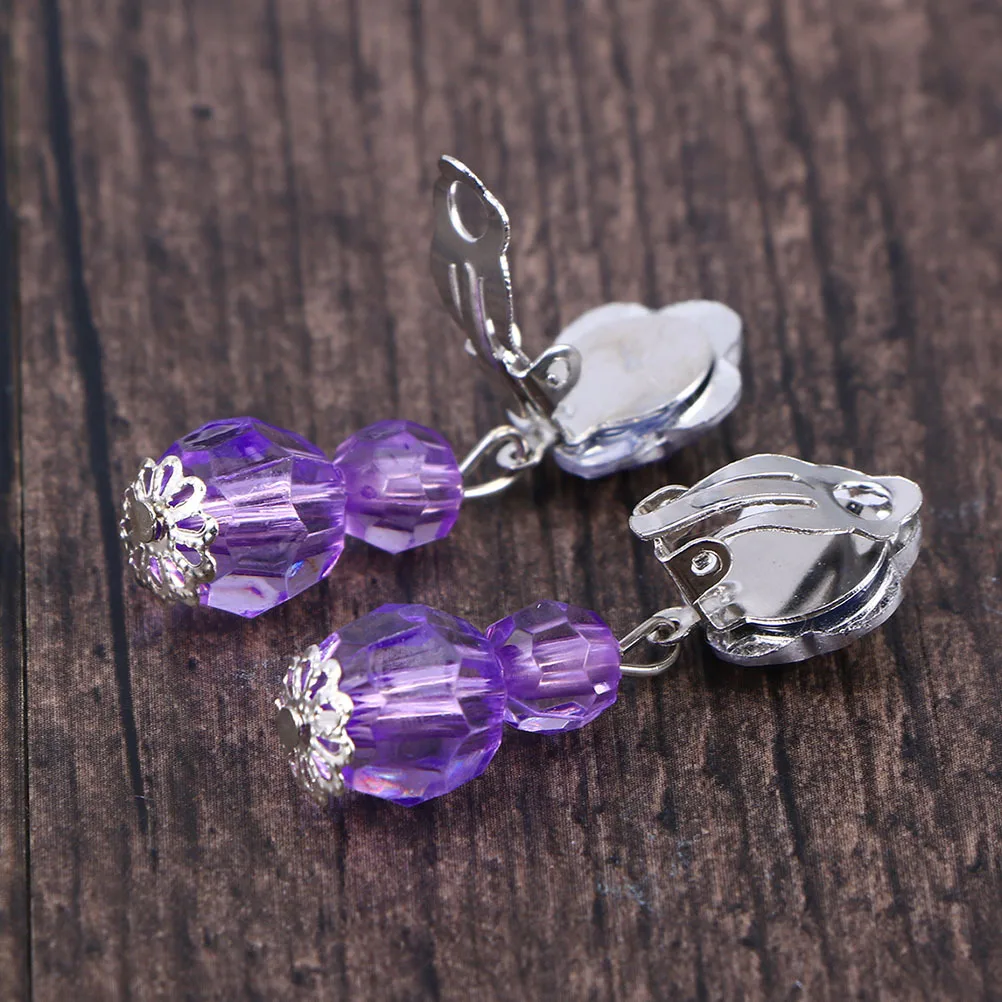 

8Pairs Children Clip Earrings Colorful Acrylic Kids Cute Clip on Ear Jewelry Perfect Christmas Thanksgiving Birthday Gifts