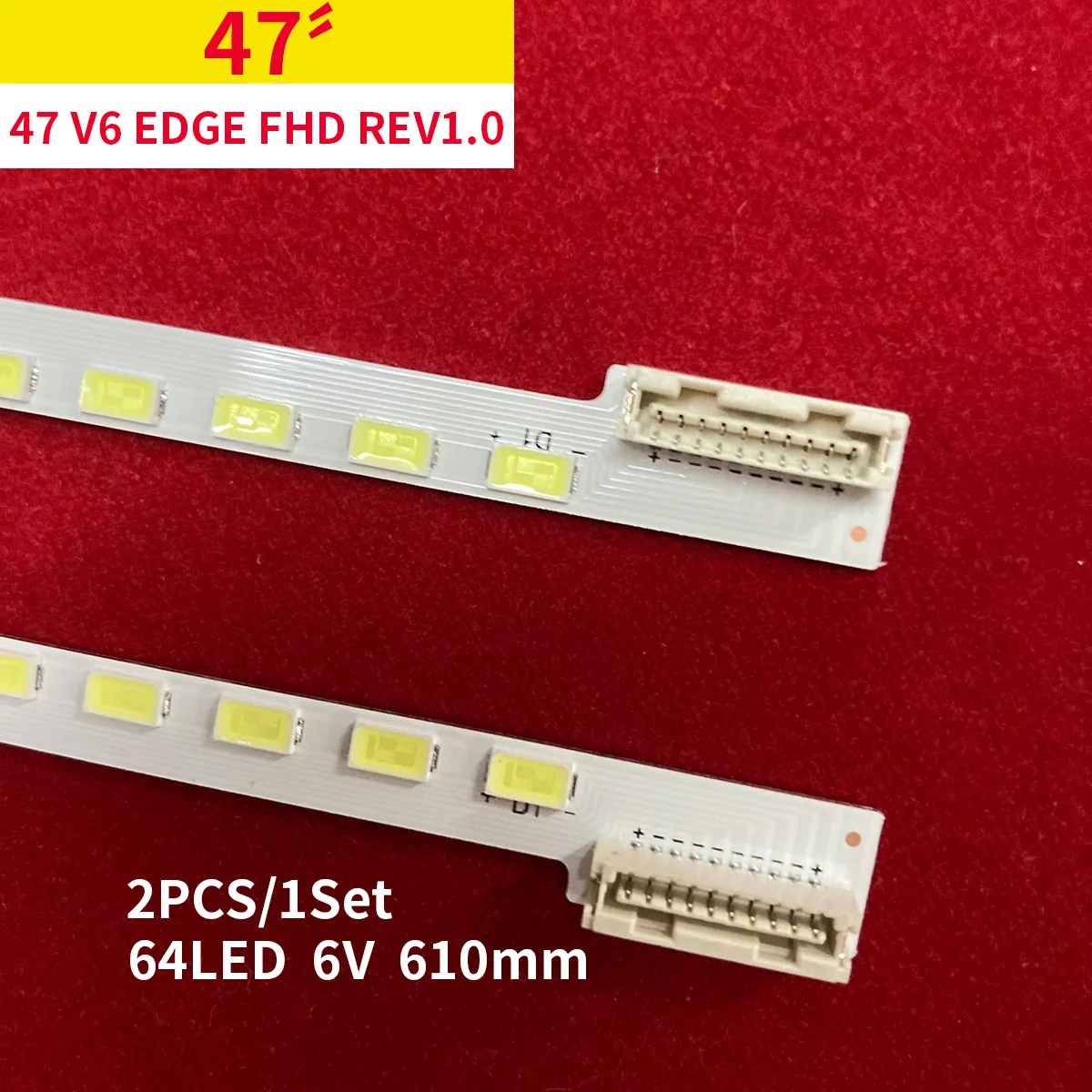 

LED Backlight Strips For 47LW6500 47LW650T 47LW570S 47LW575S Tapes Bands 47"V6 Edge FHD REV0.3 Rulers Lanes 6920L-0089A 0089B