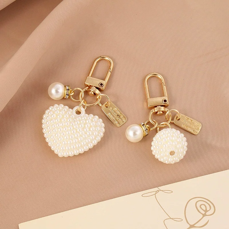 Eleganter Perlen-Schlüsselanhänger, Perle, Schlüsselanhänger, Anhänger, DIY, Autoschlüssel, Accessoires für Frauen, stilvolles Geschenk – Detail 6