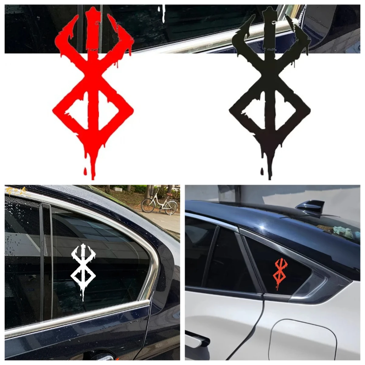 

Berserker Mask Car Sticker Vinyl Decal for Window Bumper Motorcycle Tank Helmet JDM Tuning Style Waterproof Automotive Decor