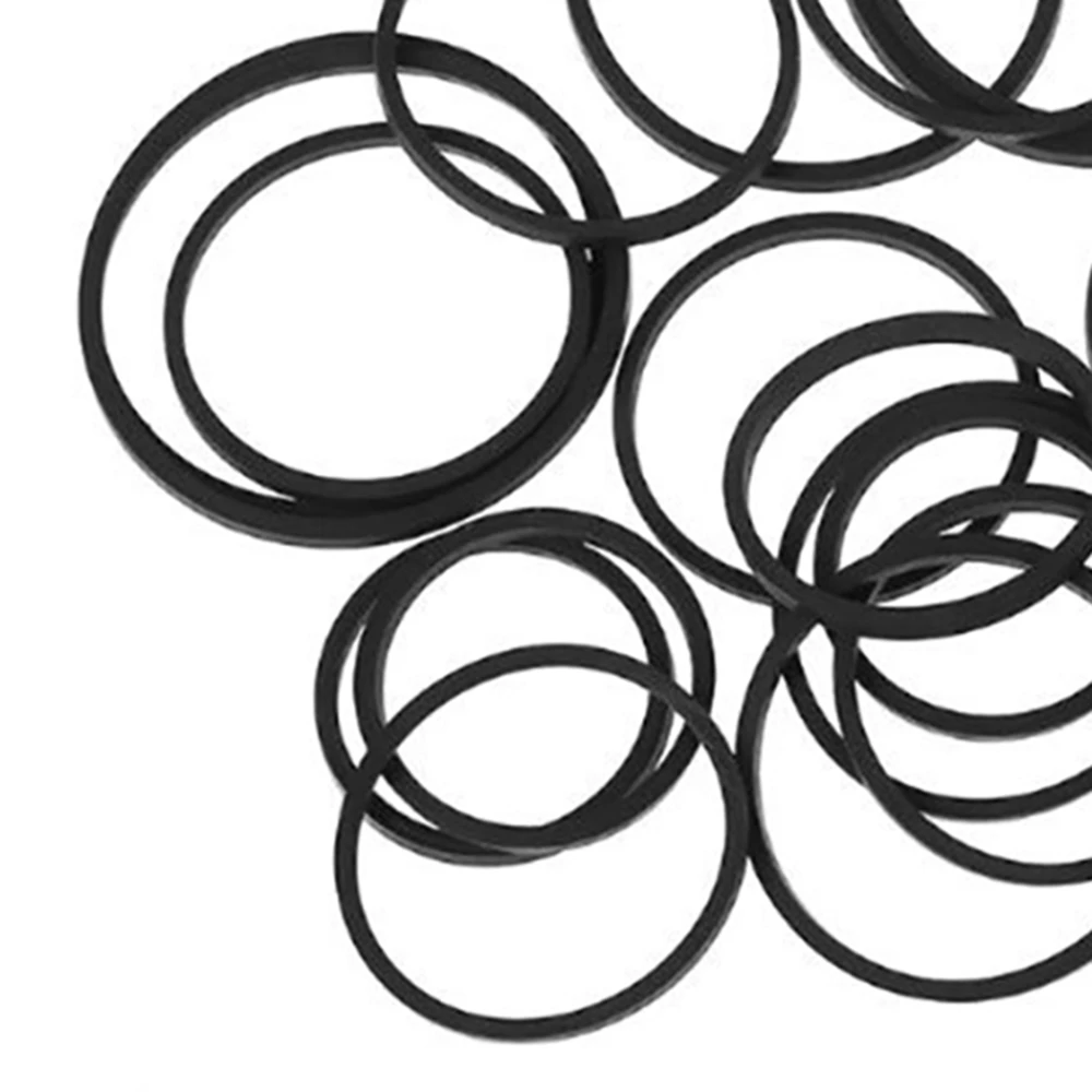 혼합 카세트 테이프 기계 벨트, 일반적인 사각형 고무 벨트, 1mm 테이프 녹음기 벨트 너비, 50 개