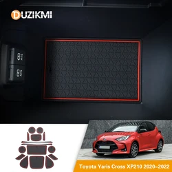 For Toyota Yaris Cross XP210 2020-2022 1Set Car Gate Slot Mat Auto Anti-Slip Rubber Cup Pads Interior Accessories 2021
