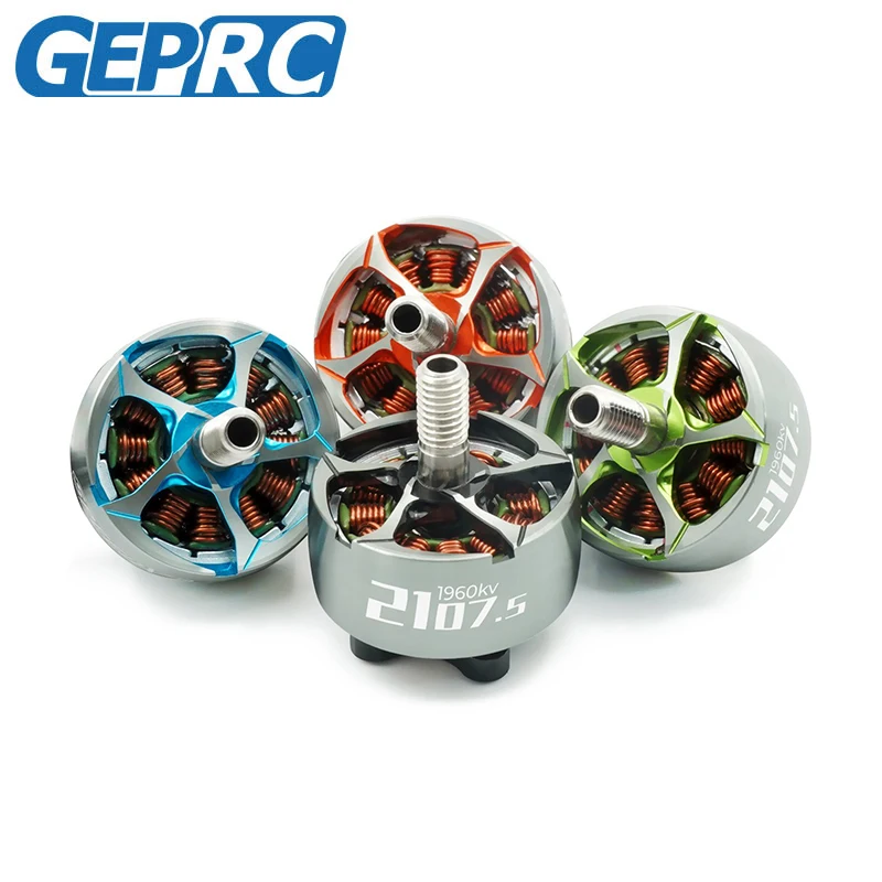 4pcs Newest GEPRC SPEEDX2 2107.5 1960KV / 2450KV Brushless Motors 4-6S For Freestyle Racing FPV Drone