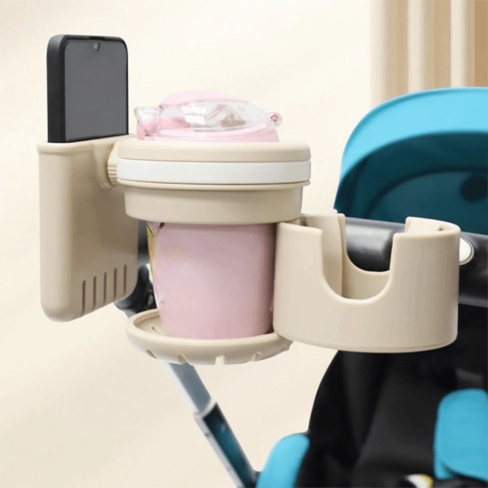 Large Caliber Baby Stroller Cup Holder Anti-slip Easy To Install Kids Cup Stand Adjustable Coffee Drink Water Bottle Holder