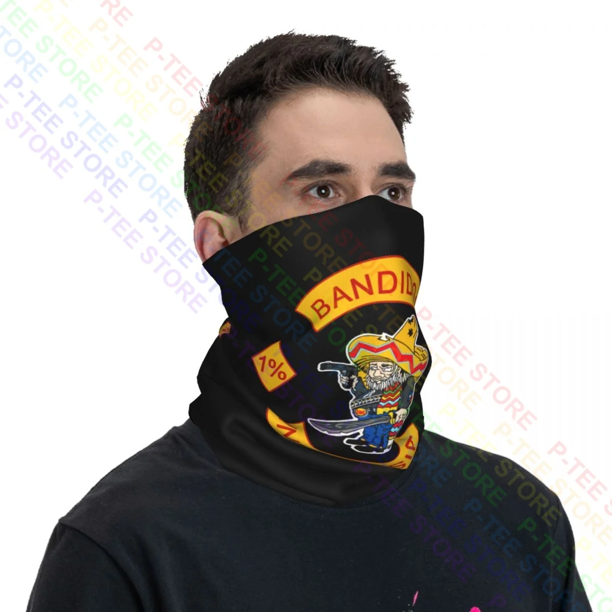 Bandidos Mc Texas Neck Gaiter Bandana Scarf Face Mask Simple Running Mountaineering