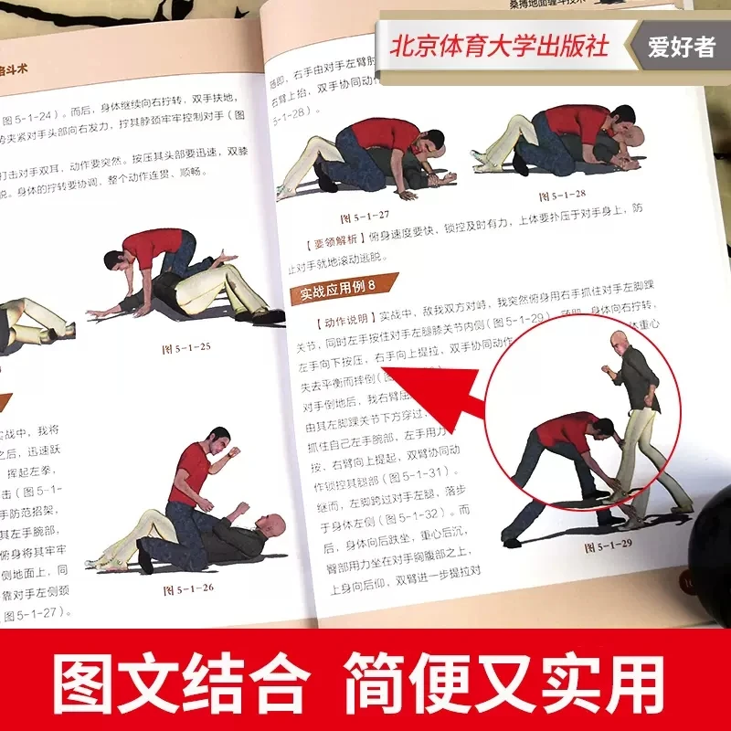 Modern Russian Combats - Sambo Comprehensive Fighting Technique Book Russian Fighting Exercise Tutorial Book