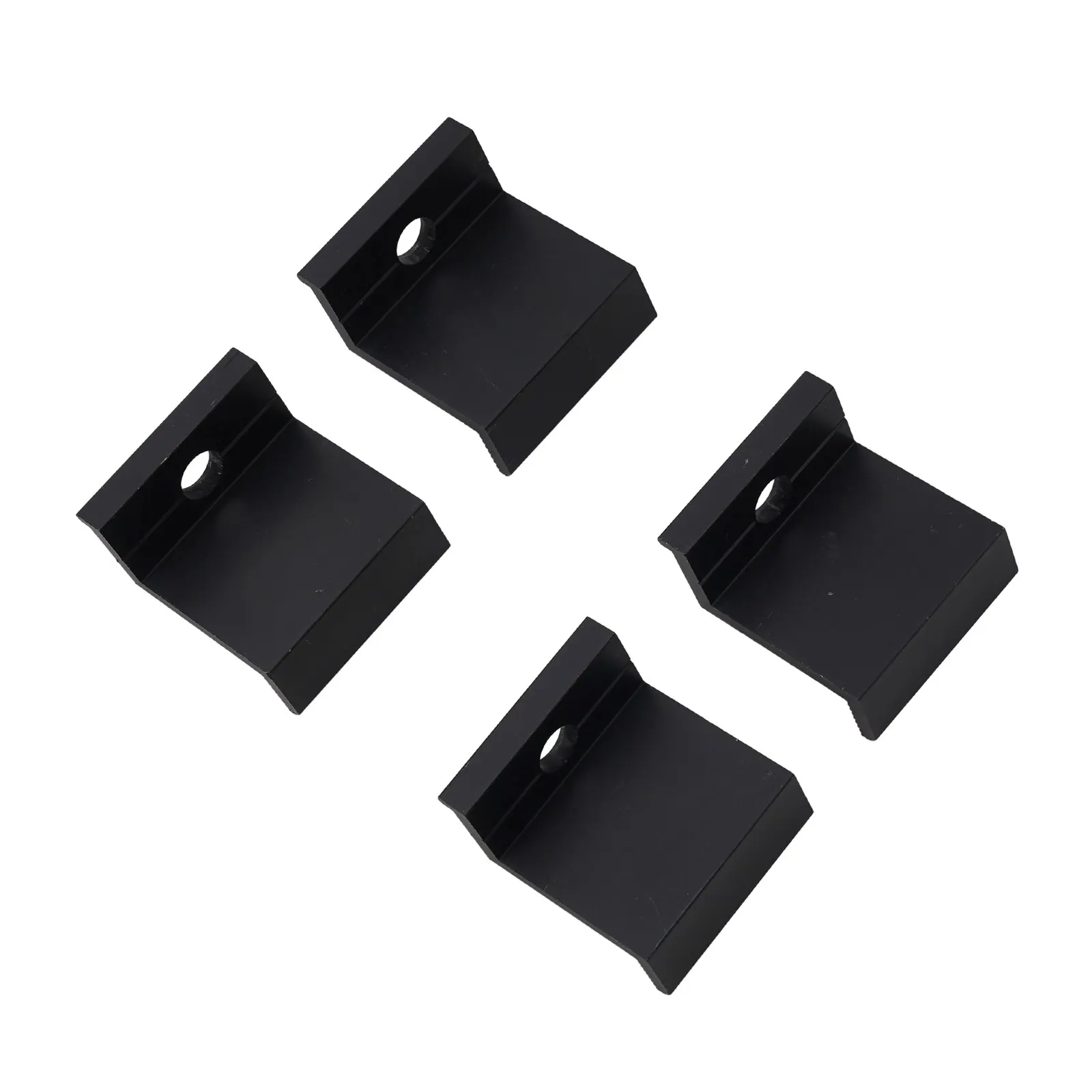 4Pcs Aluminum Alloy End Clamps Designed for PV Solar Panels with Frame Heights 30mm to 40mm Strong and Reliable