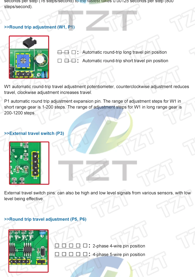 DC 5V-12V 6V Schrittmotor-Antriebsmodul Mini 2-Phasen 4-Draht 4-Phasen 5-Draht Multifunktions-Schrittmotor-Geschwindigkeitssteuerplatine – Detail 3
