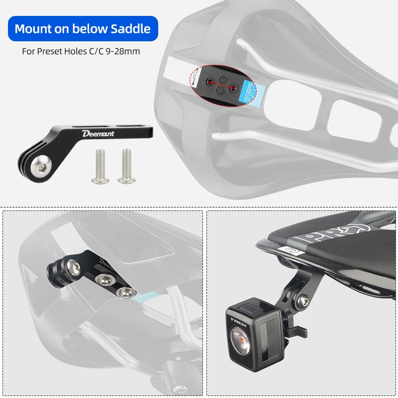 Bicycle Saddle Rear Light Bracket Fits Garmin Varia Radar Rearview RTL510 515 500 Magene L508 for Shimano PRO Seatpost Mount image 2