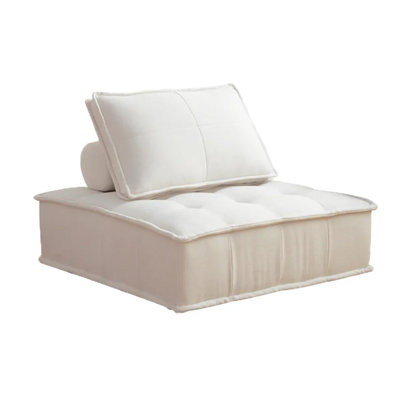 # Artisan Linen Textile Modular Sofa Solid Timber Frame Movable Backrest Square Sectional for Contemporary Living Space