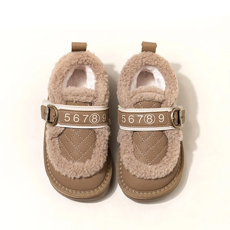 

Winter Childrens Girl Cotton Shoes New Classic Fashion Cute Warm Kids Causal Shoes Outdoor Non-slip Plush Soft Girls Short Boots