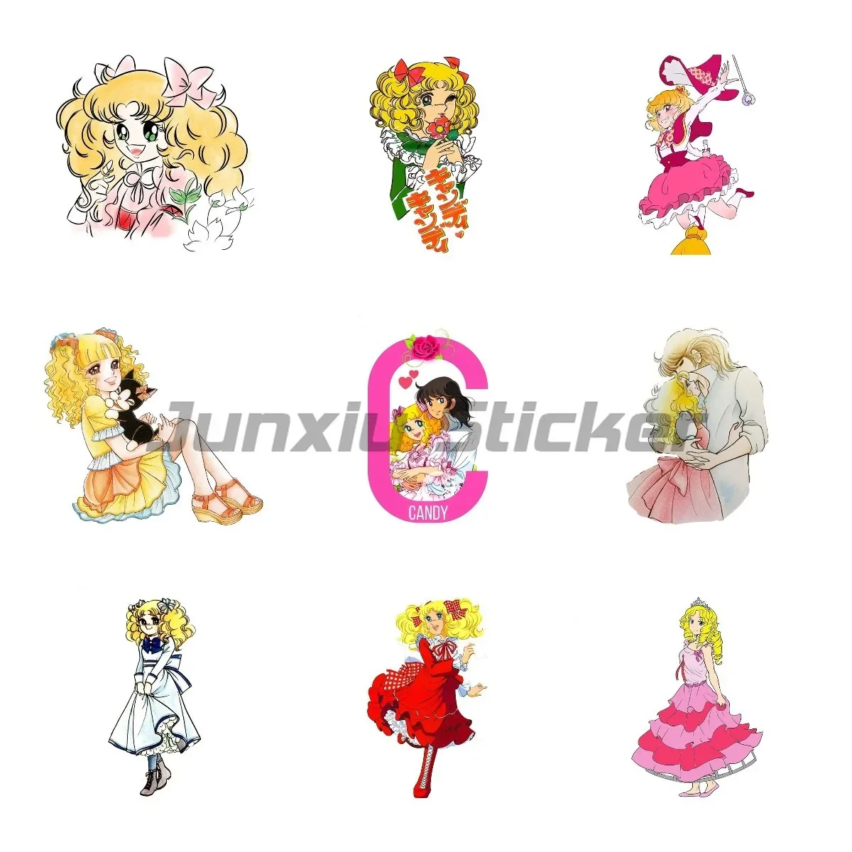 

Cartoon Funny Car Stickers Candy and Terry Anime Car Sticker Vinyl High Waterproof Sunscreen Windshield Trunk Decoration Kk13cm
