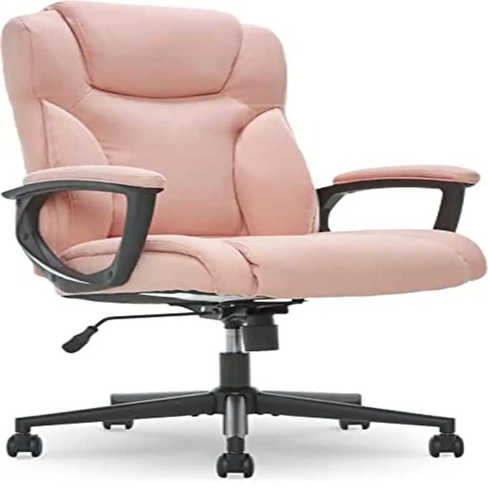 Moderne hannah ii Bürostuhl Harvard rosa Plüsch kissen ergonomisches Design verstellbarer Sitz Hoch leistungs basis Doppel rad rollen