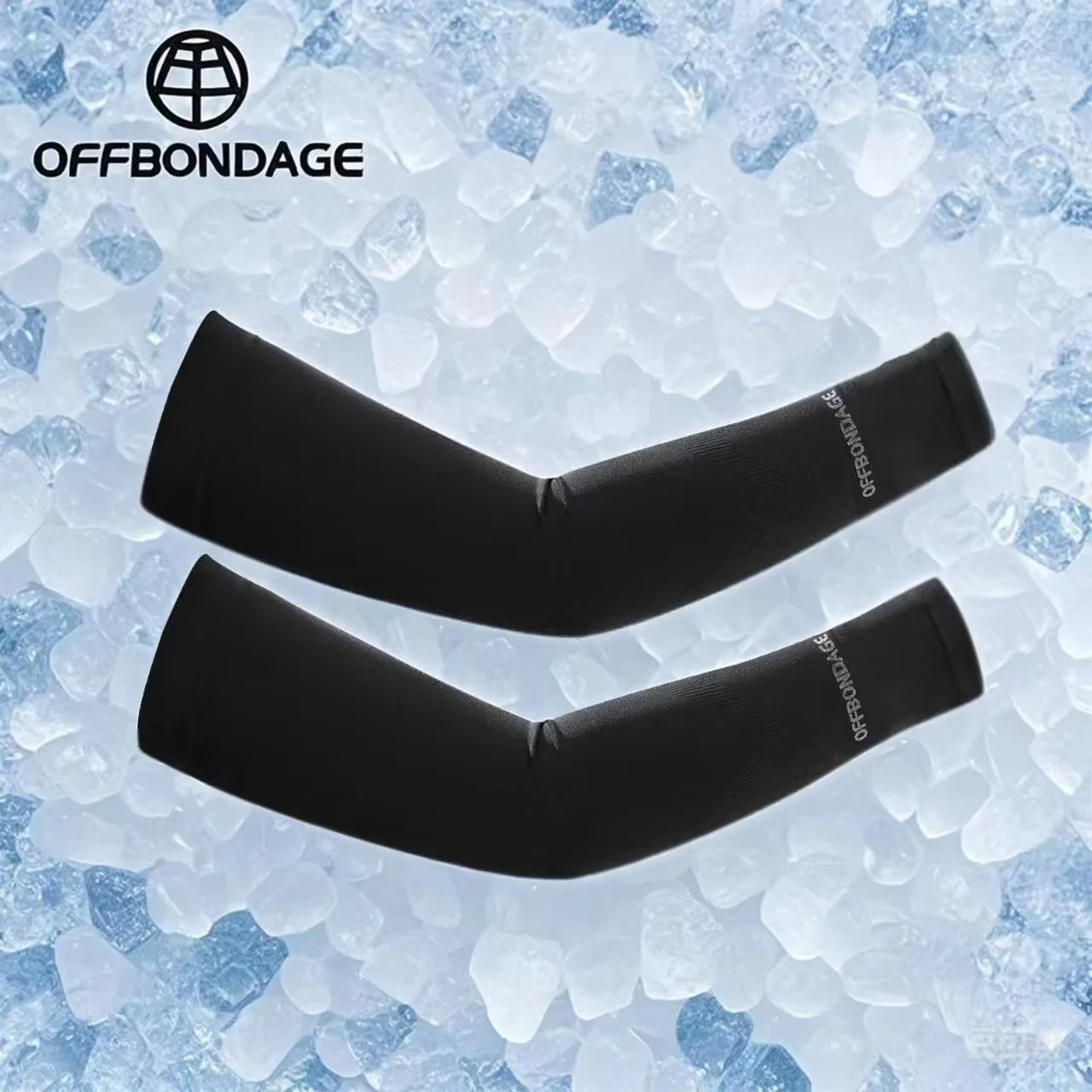 OFFBONDAGE Ice Silk Motorcycle Sleeves Summer Breathable Cycling Arm Protection Outdoor Sun UV Protect Sports MTB Bike Sleeves