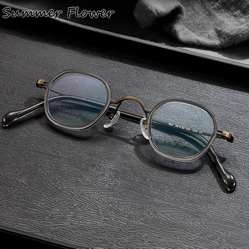 

Men Brand Eyewear Pure Titanium IP Frame Top End Glasses Woman Light Weight Optical Prescription Spectacles for High Recipe