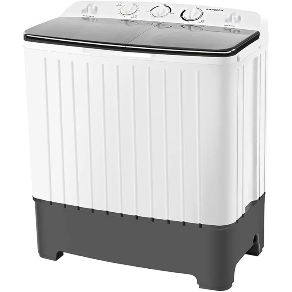 

Portable Washing Machine Twin Tub Washer and 6.6 Lbs Spin Cycle Compact Washing Machine