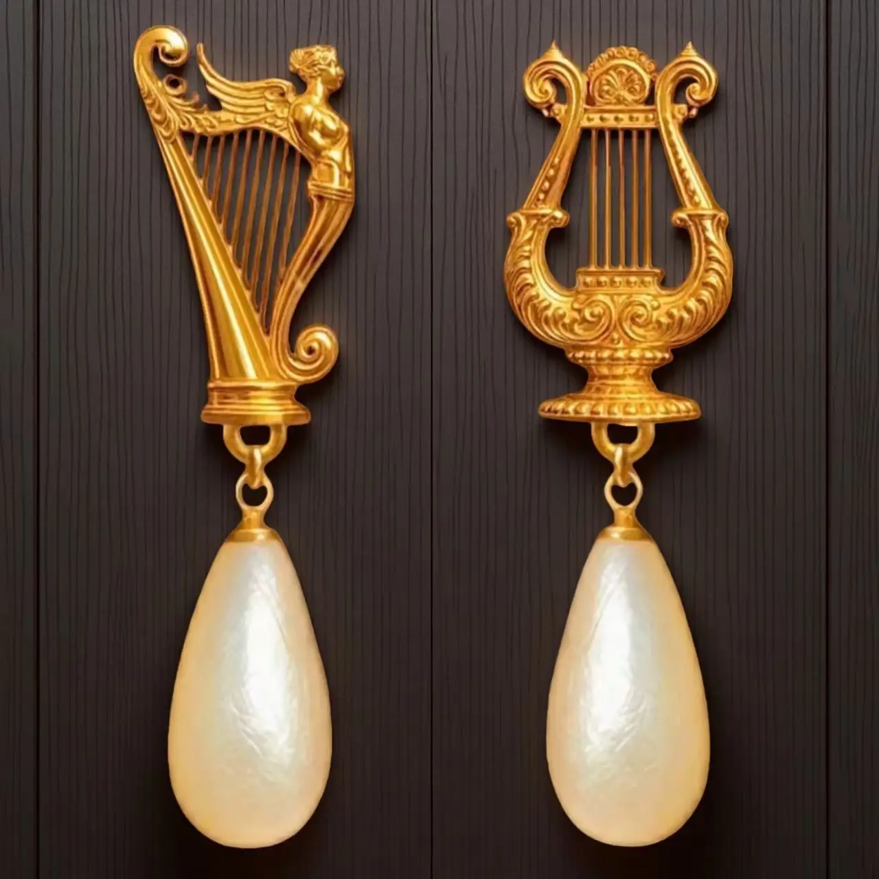 Ancient Greek Aegean Tears Dangle Earrings Vintage Long Drop Earrings Exquisite Unique Fashion Statement Ear Jewelry For Women