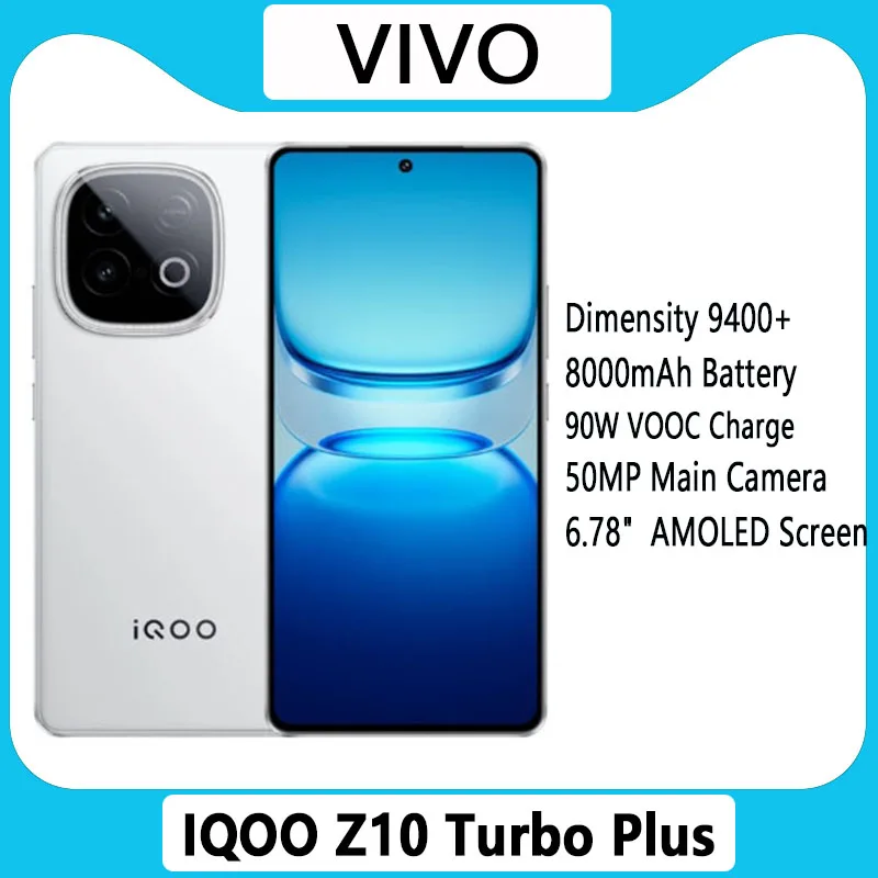 IQOO Z10 Turbo Plus 5G Smart Phone 6.78'' 144Hz AMOLED 8000mAh