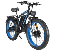 PHILODO H8 Electric Bicycle 3000W Dual Motor 48V26AH Hydraulic Brake Electric Bike 26*4.0 Inch Fat Tires Adult Mountain E-bike