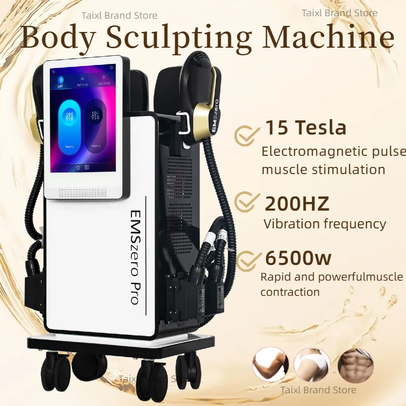 

Аппарат для коррекции фигуры EMSzero: EMS-стимулятор мышц Hiemt, оборудование для скульптурирования тела с 4 манипулами для тазового дна