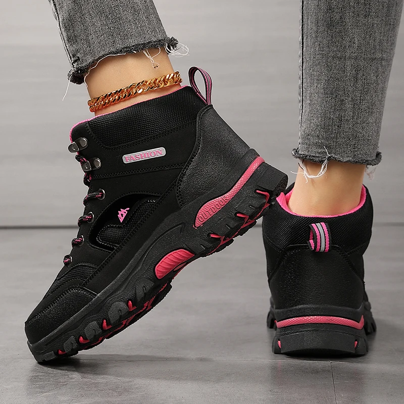 Frauen Stiefel Wasserdichte Outdoor Wanderschuhe frauen Sicherheit Arbeit Schuhe Zu Fuß Turnschuhe Nicht Slip Stiefeletten Botas De Mujeres Neue – Detail 6