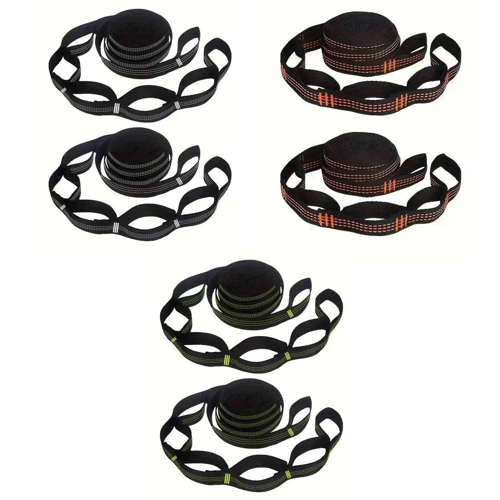 

2 Pieces Hammock Straps No Stretch Heavy Duty Hanging Accessories Nylon Hammock