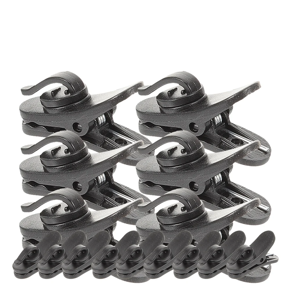 

15pcs Microphone Clips Plastic Mic Clip For Clothing Hold Wire Lapel Mount Recording Presentation Meeting Cord Management Small