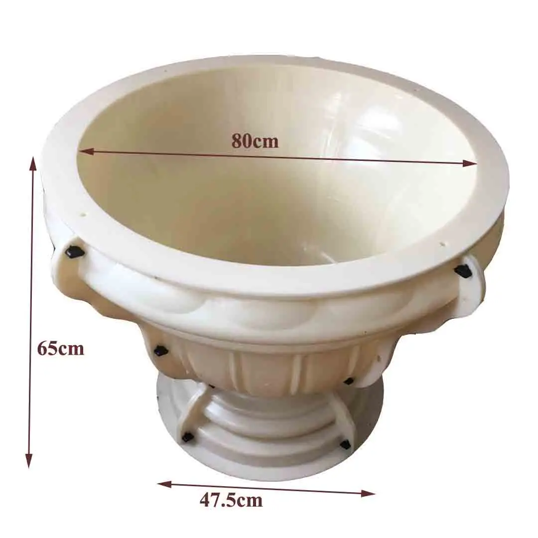 

Литой в месте, открытый садовый цемент, пластиковый предсказаемый бетонный цветочный горшок, декоративные формы для цветов на продажу
