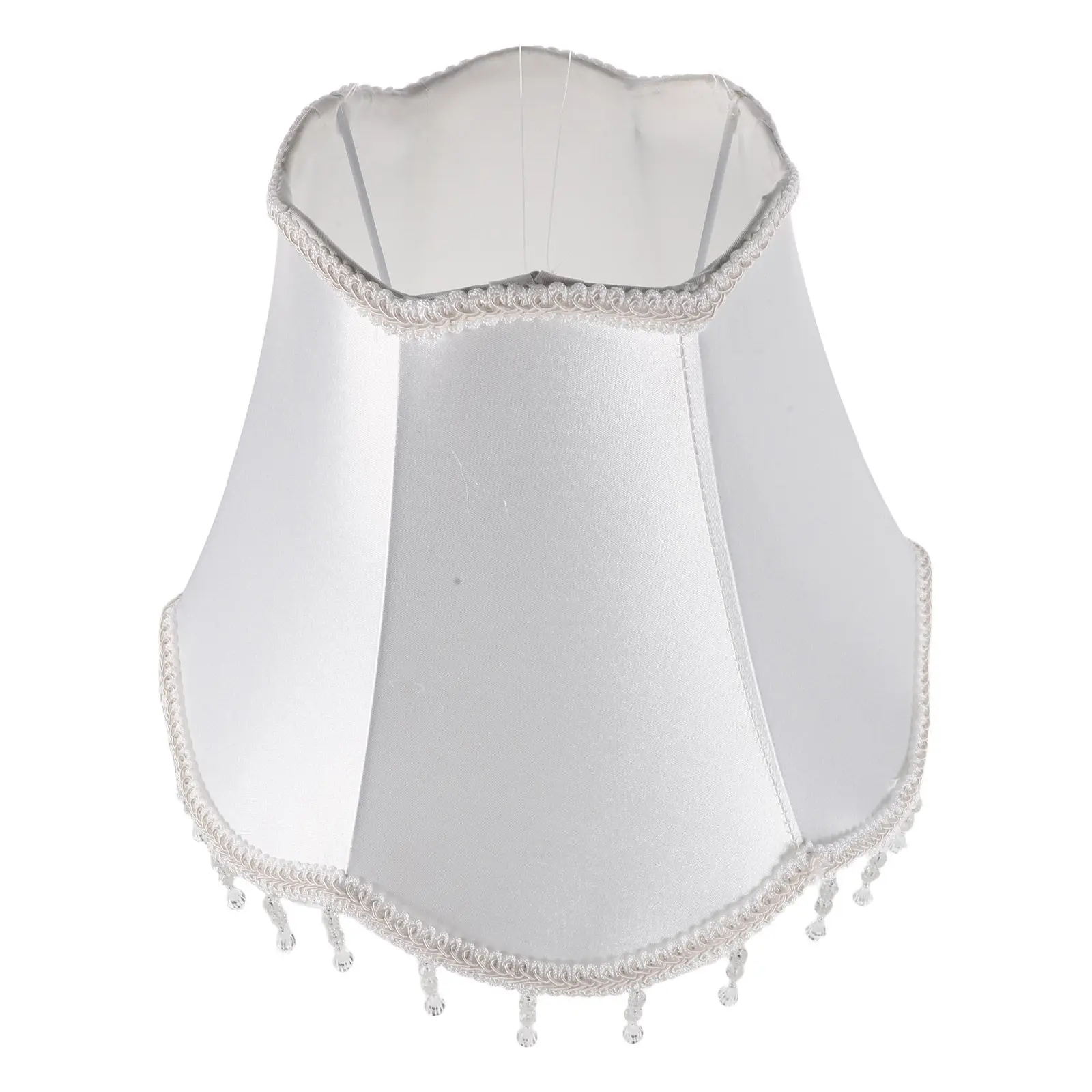 

Traditional Style Lamp Shade Beige Fabric Cover for Reading Light Fixture Bedroom Living Room Decor Vintage Aesthetic