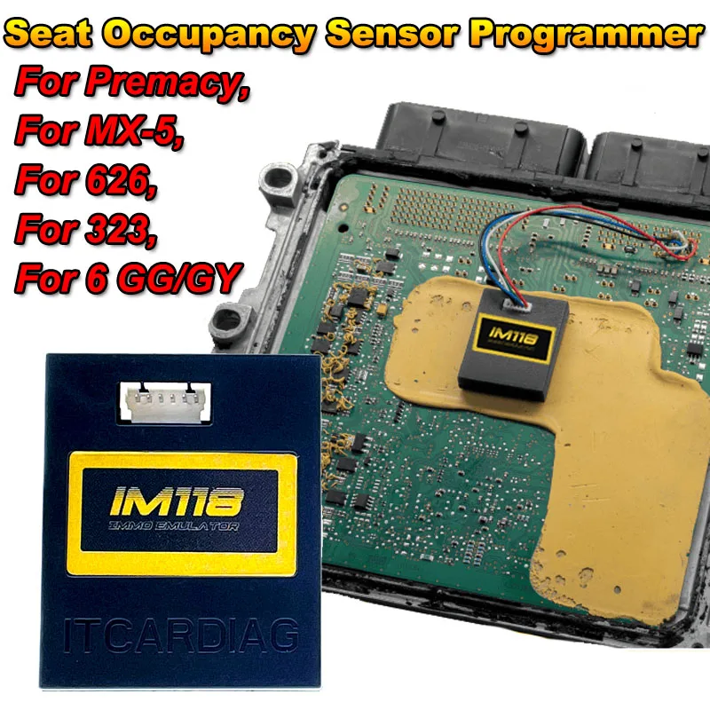 ITCARDIAG IM118 Immo Off SQU Emulator For Ford Mazda 1995-2002 with PATS Module and 4C Key Transponder Immobilizer Emulador