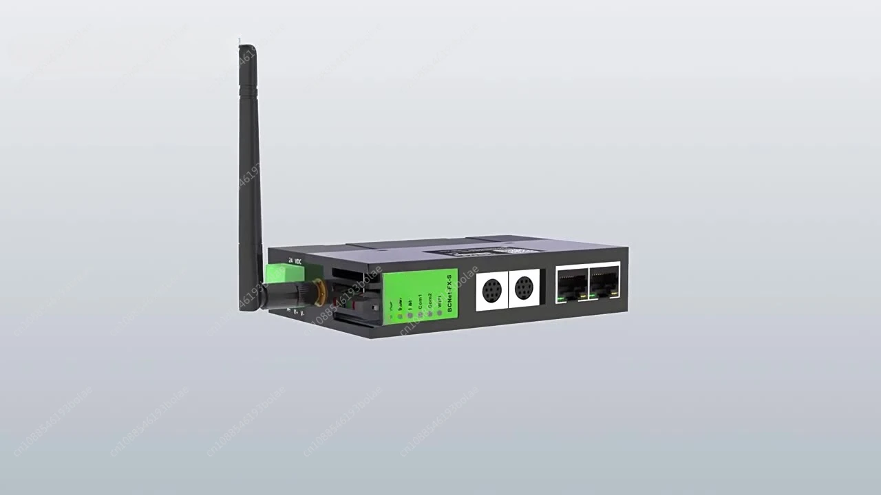 BCNet-FX-S is suitable for  FX series (round port) to MC, MODBUS TCP (wireless)