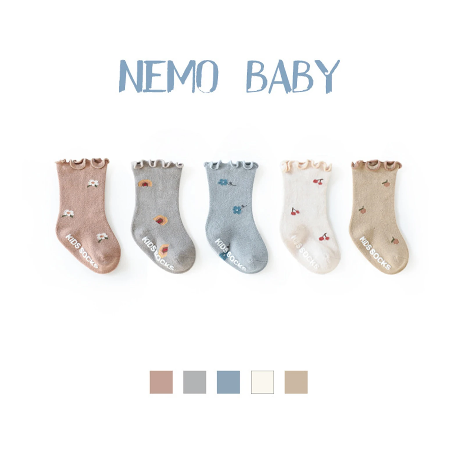 Infant Sock Cute Cartoon Newborn Baby Socks Anti-Slip Kids Floor Socks Spring Autumn Boys Girls Socks