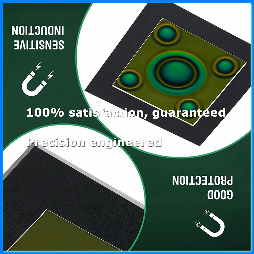 Magnetic Observation Film 4 x 4 Inch Magnetic Film Static Field Magnetic Flux Display Sheet Magnet Pattern Detector-A07G