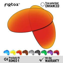 Firtox True UV400 Polarized Lenses Replacement for Oakley Romeo 1 Sunglasses (Lens Only) - Multiple Colors