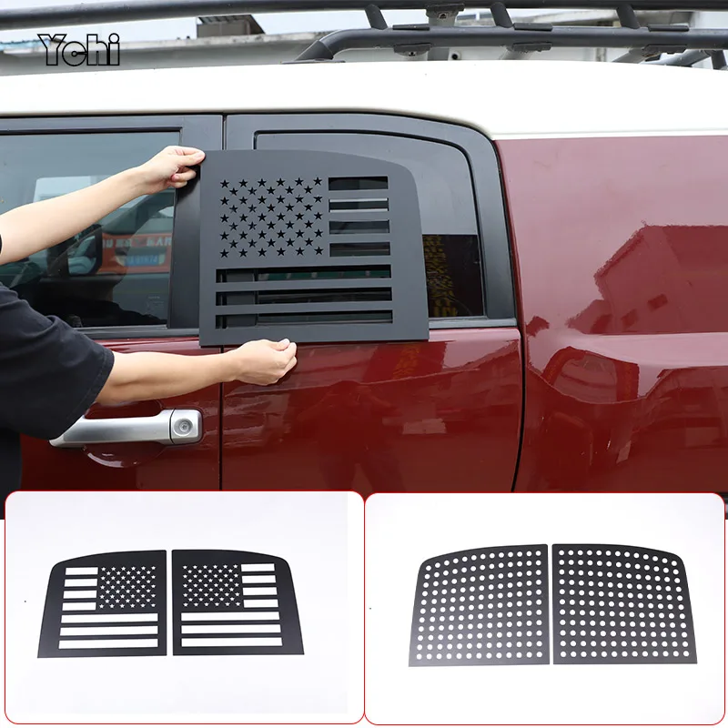 

Aluminium Alloy Exterior Details Car Rear Window Glass Guard Plate For Toyota FJ Cruiser 2007-2021 Car Accessories