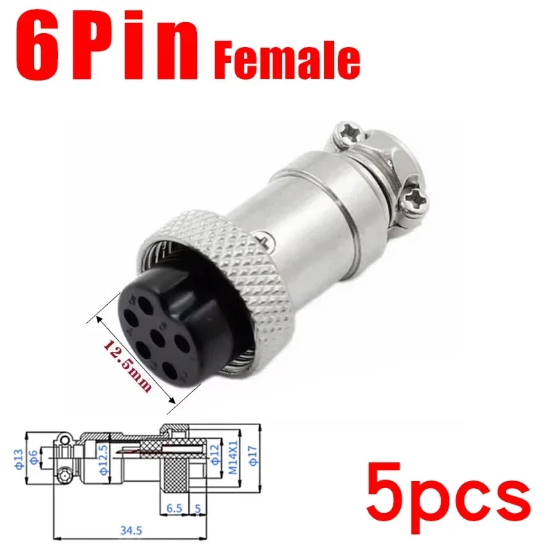 5 stücke GX16 2/3/4/5/6/7/8/9/10 Pin Männlich & Weiblich 16mm Metall Rund Luftfahrt Stecker Buchse Stecker 2PIN 3PIN 4PIN 5PIN 6PIN 7PIN