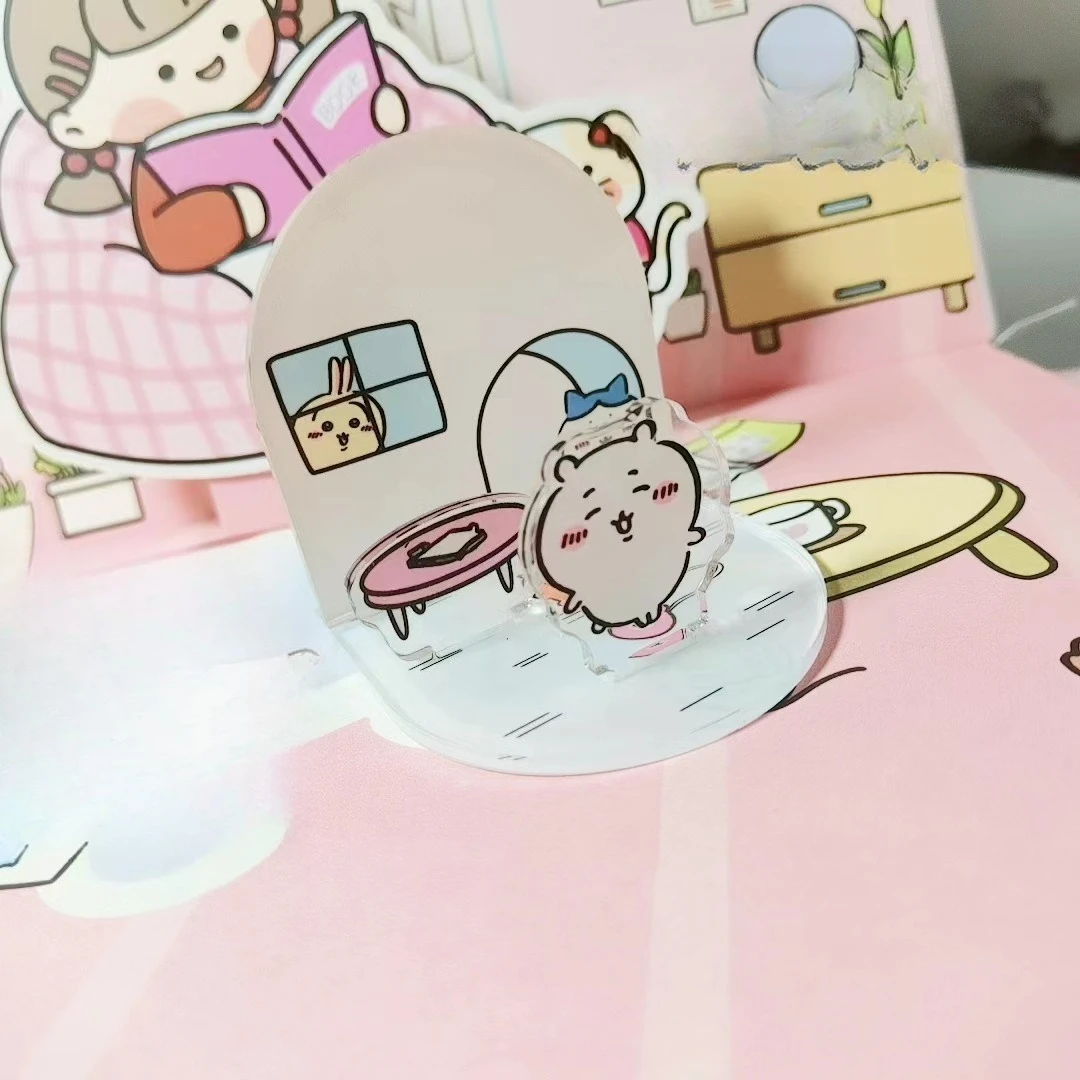 Cute Chiikawa Signboard Acrylic Desktop Decoration Cartoon Design DIY Simple and Sturdy Desktop Piece Nagano Chii