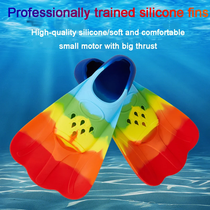 

Silicone Fins Professional Freestyle Diving Equipment For Adults Unisex Swim Training Fins Soft And Comfortable