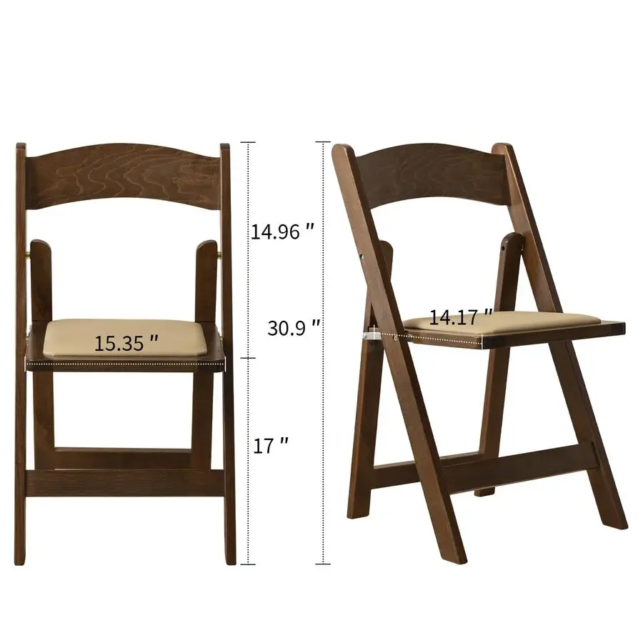 

Складной стул с мягкой подушкой, простой и стильный, удобный и долговечный, подходит для свадеб, банкетов и мероприятий, классический дизайн.