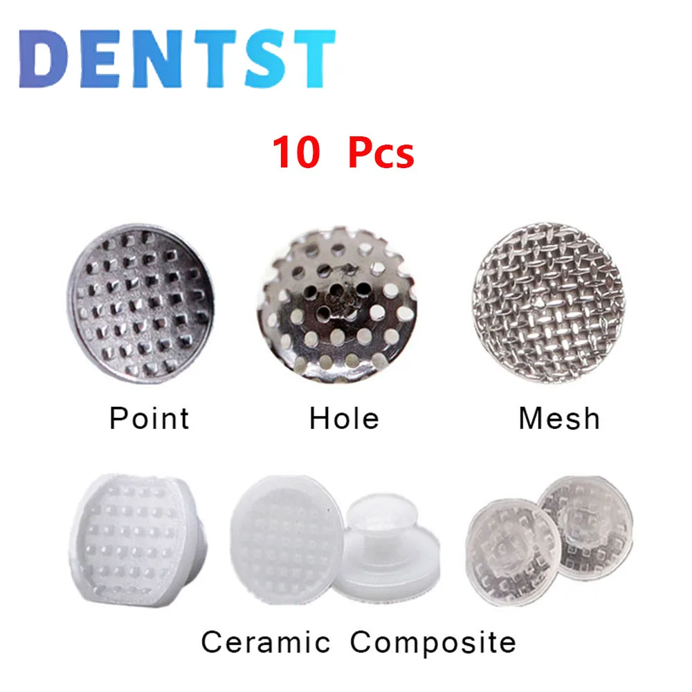 

Dental Orthodontic Lingual Button 10pcs/bag Bondable Metal Clear Ceramic Composite Dentistry Accessories Materials Brackets