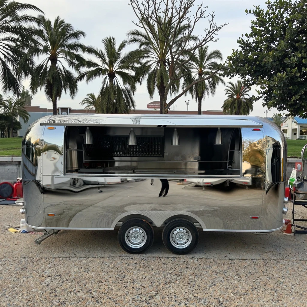 

Customized Low Price Food Truck Manufacturers Free Mobile Chicken Rotisserie Grill Food Trailers Fully Equipped Kitchen For Sal