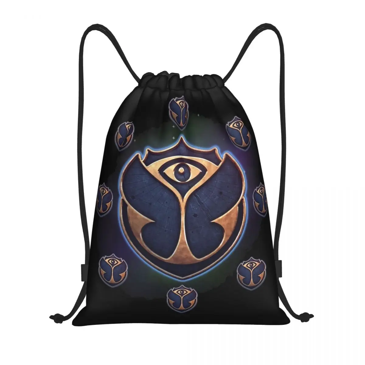 

Tomorrowlands Music Festival Drawstring Backpack Sports Gym Bag String Sackpack for Hiking