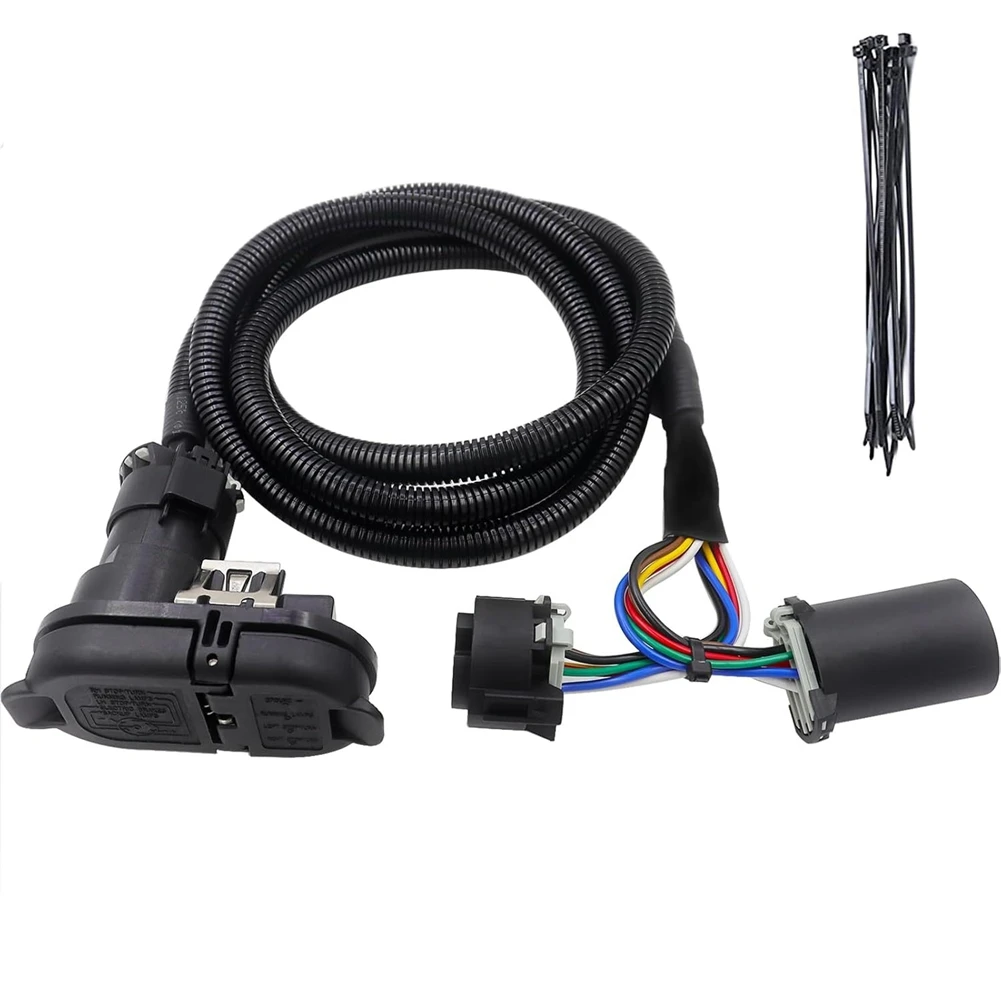 

Комплект проводки для прицепов ABTC, совместимый с Chevrolet Silverado 1500 2500HD 3500HD и GMC Sierra 1500 2500HD 3500HD (2019-2025 гг.)